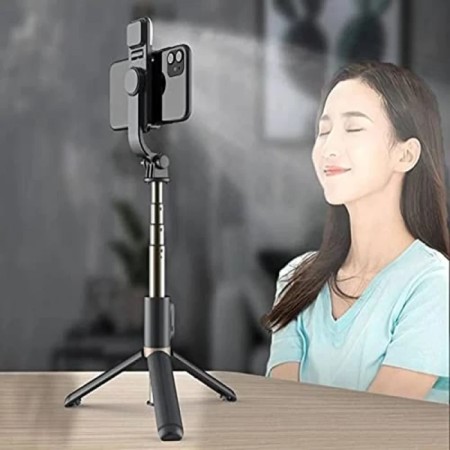 Multifunctional Selfie Stick Plus Tripod With Light And Bluetooth Remote Control