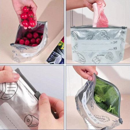 (30 Pis) Aluminum Foil Zip Lock Bag (2.5KG)
